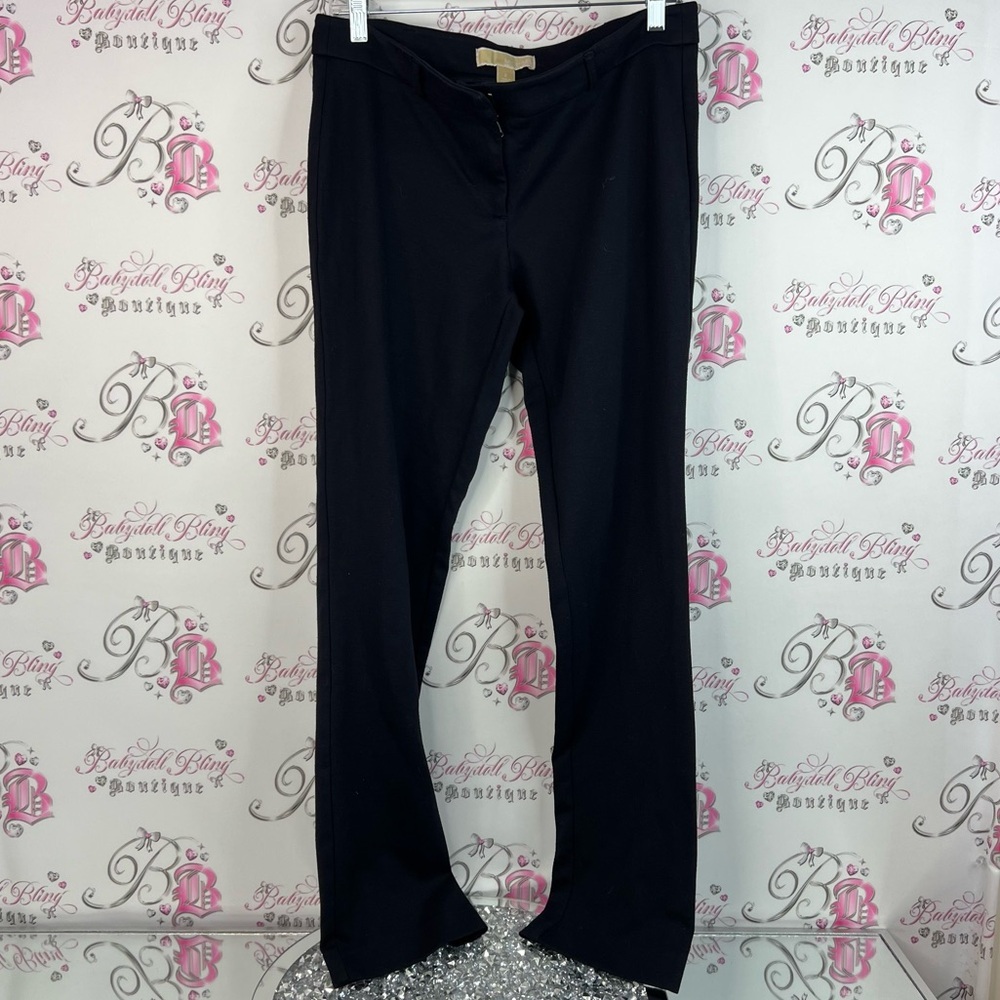 Michael Kors pants black pockets detail formal dress pants Black Trousers